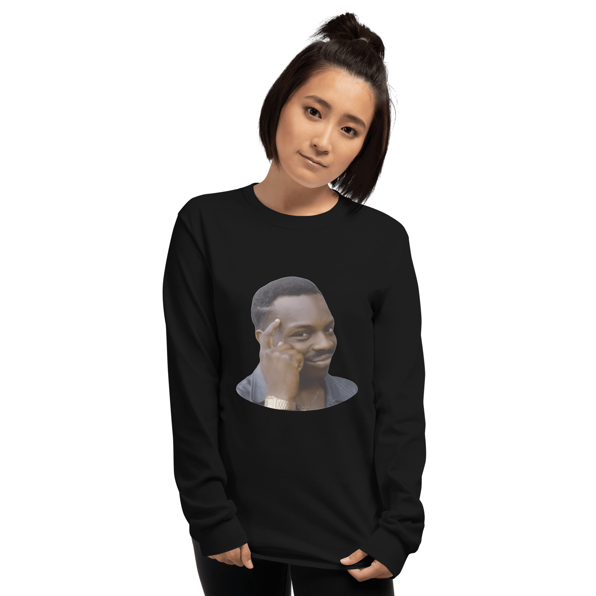 Roll Safe Long Sleeve T-Shirt Meme - Sport Grey | Shirtposting