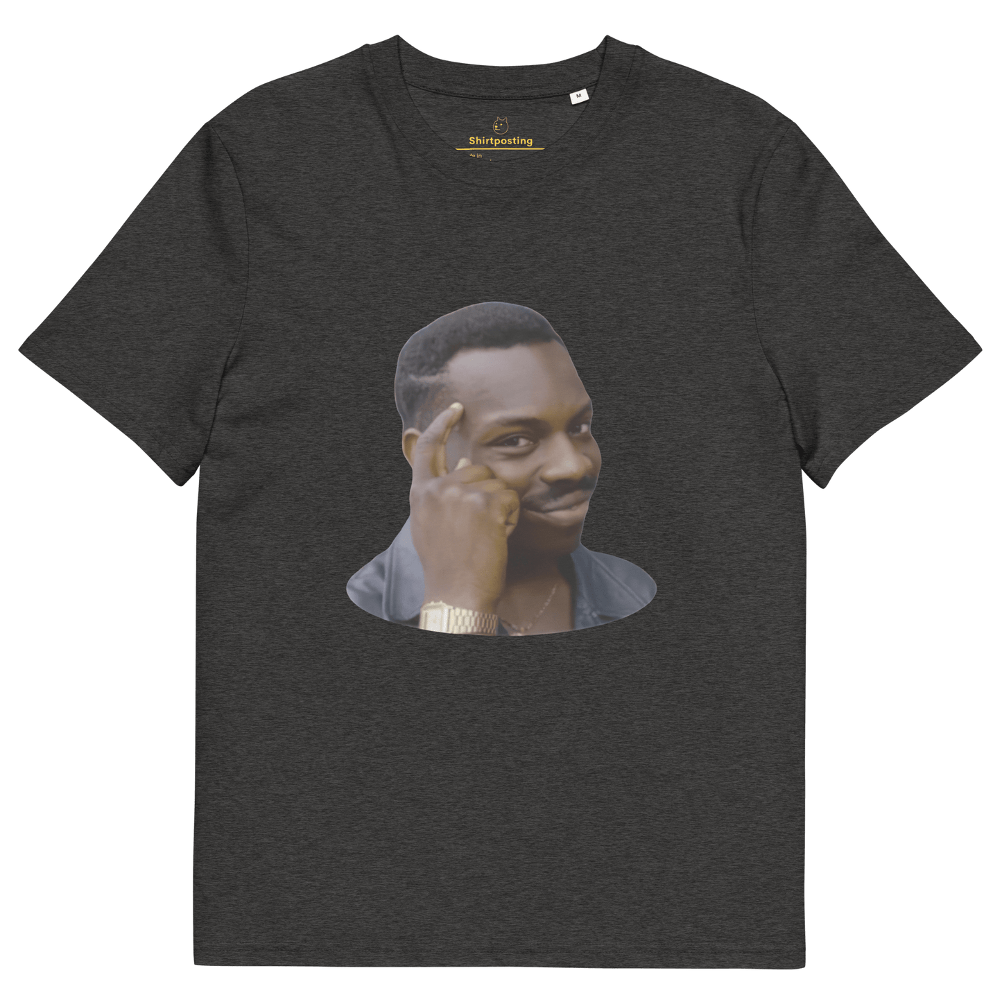 Roll Safe Premium Organic T-Shirt Meme - Dark Heather Grey | Shirtposting