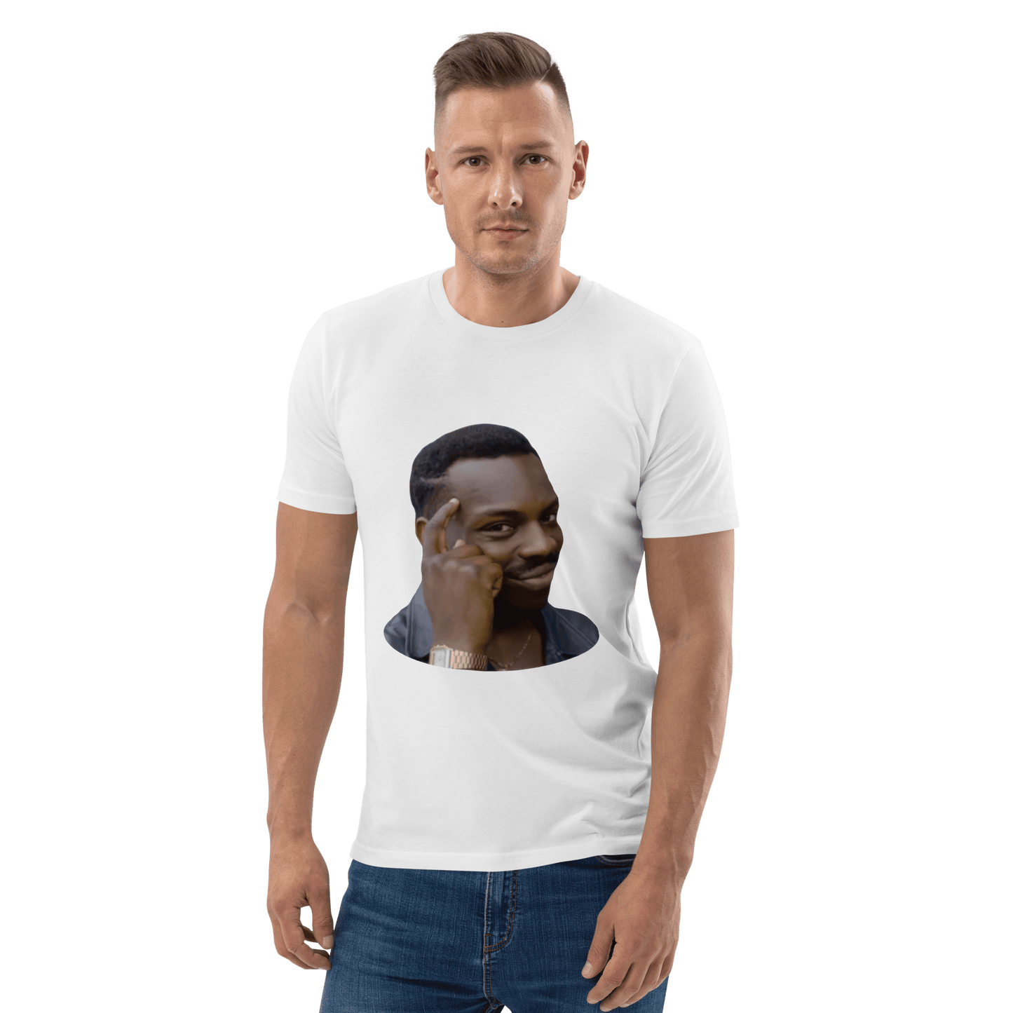 Roll Safe Premium Organic T-Shirt Meme - Dark Heather Grey | Shirtposting