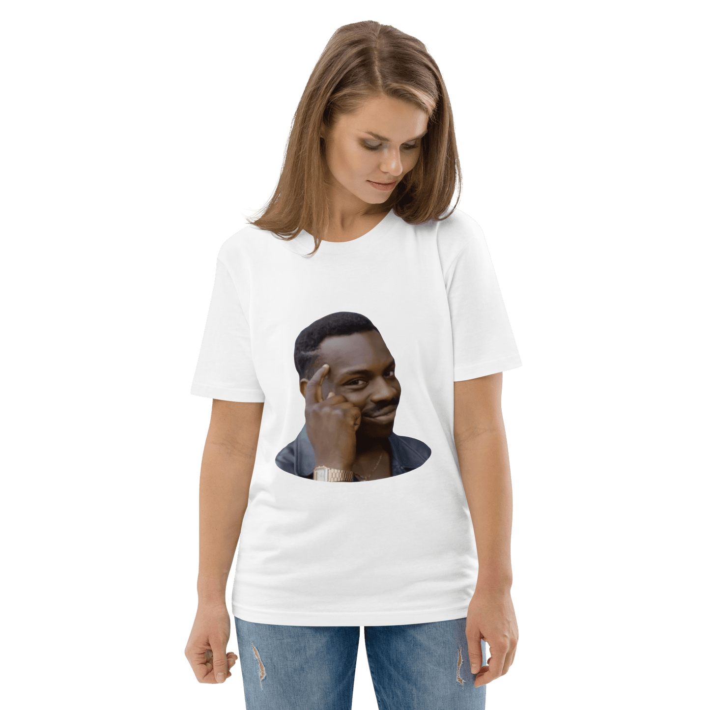 Roll Safe Premium Organic T-Shirt Meme - Dark Heather Grey | Shirtposting