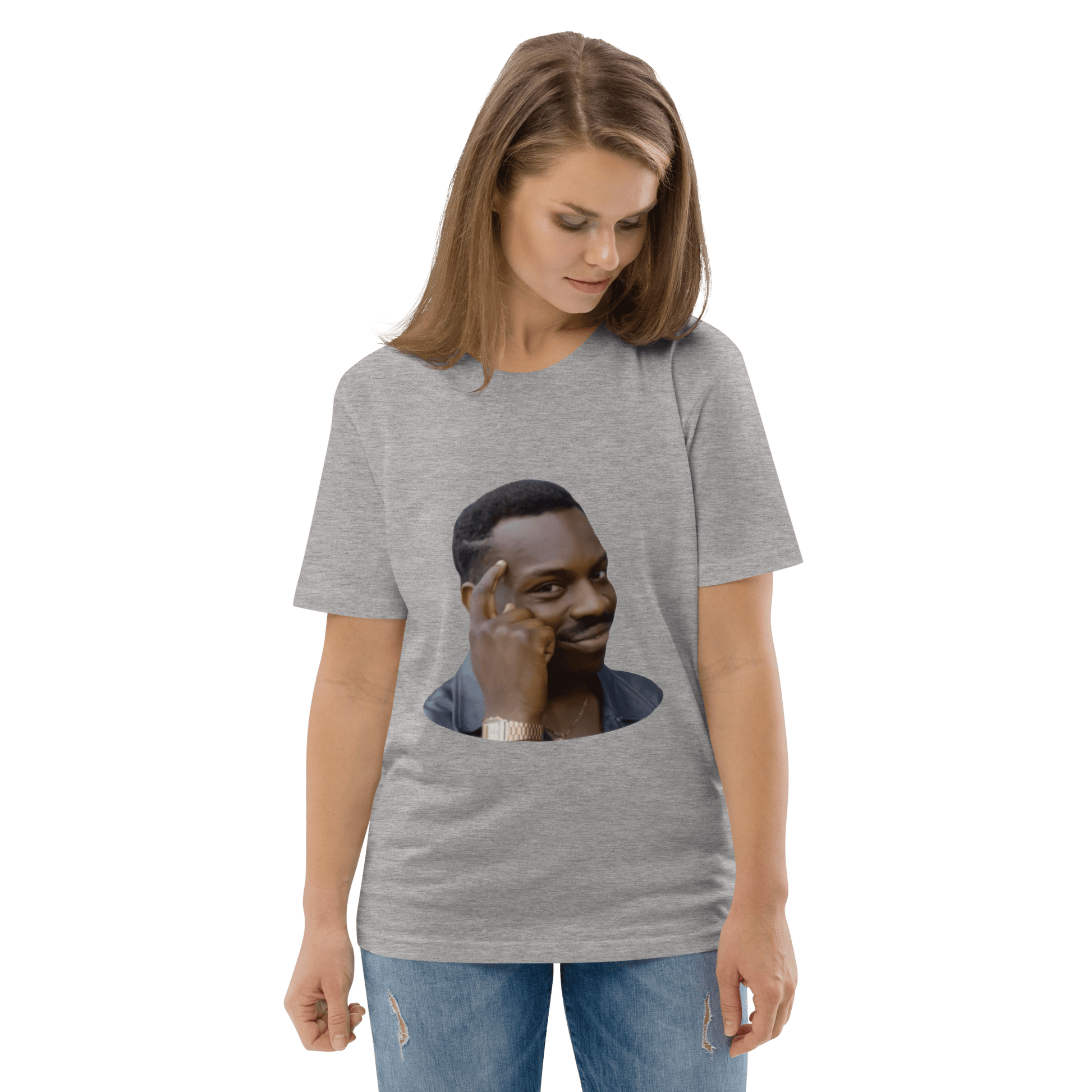 Roll Safe Premium Organic T-Shirt Meme - Dark Heather Grey | Shirtposting