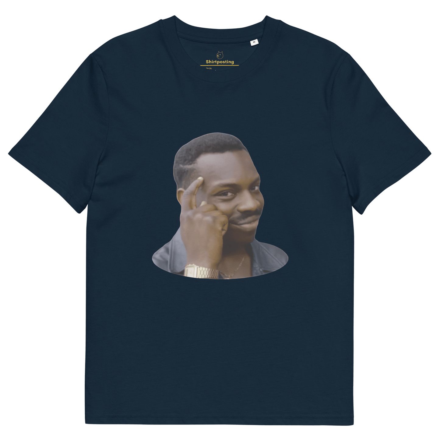 Roll Safe Premium Organic T-Shirt Meme - French Navy | Shirtposting
