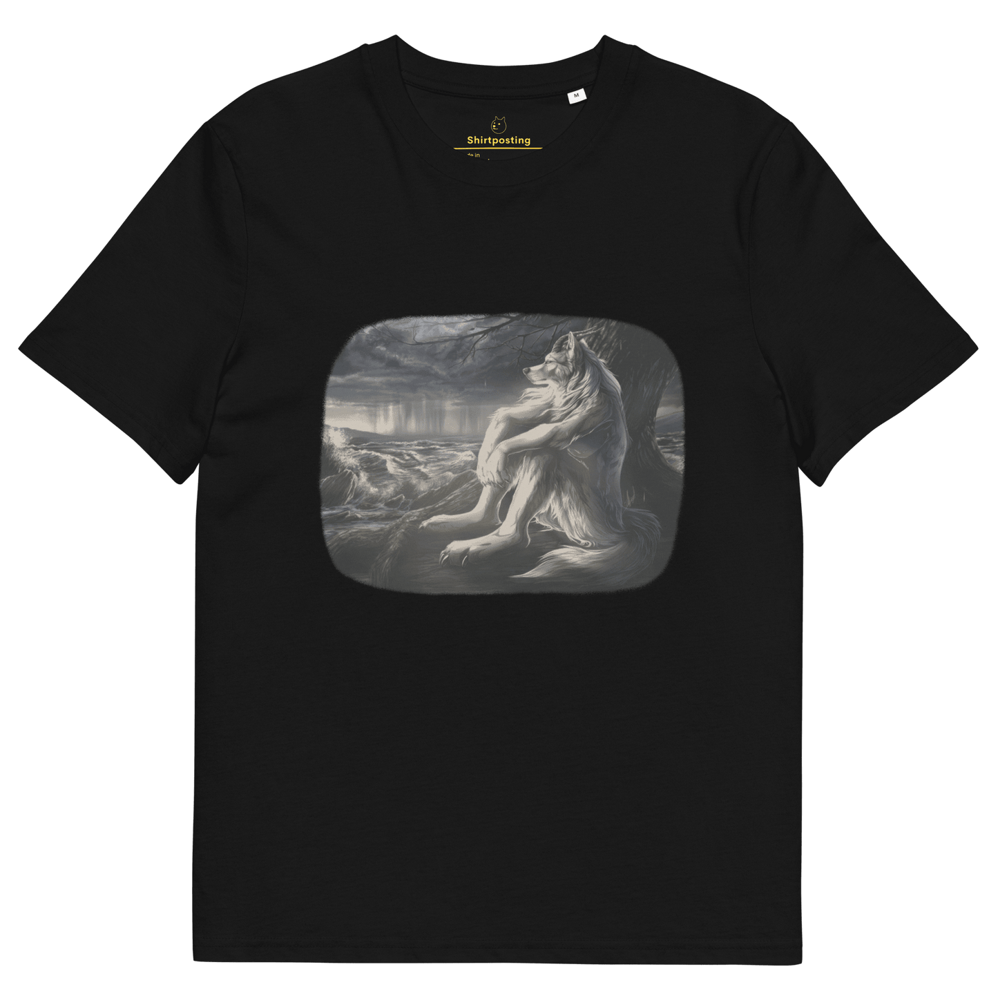 Sigma Wolf Premium Organic T-Shirt Meme - Black | Shirtposting