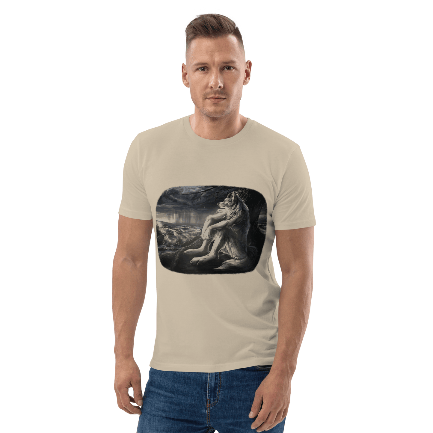 Sigma Wolf Premium Organic T-Shirt Meme - Dark Heather Grey | Shirtposting