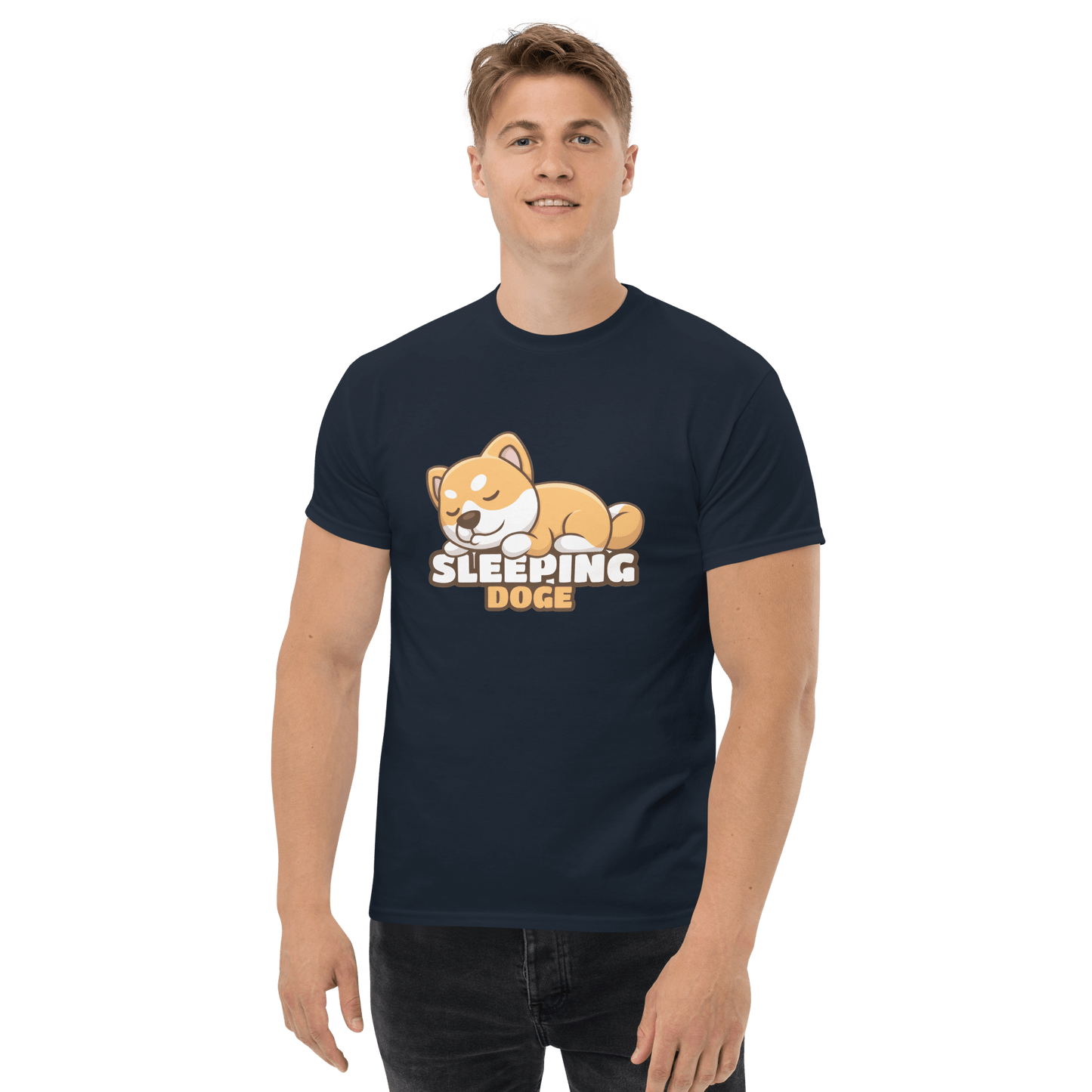Sleeping Doge Classic T-Shirt Meme - Military Green | Shirtposting