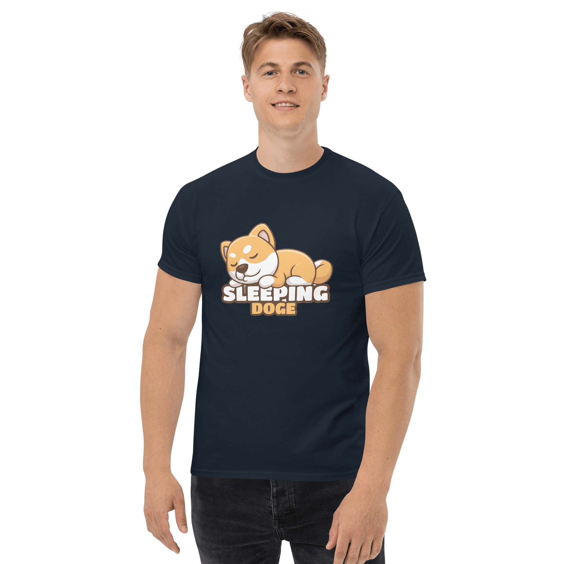 Sleeping Doge Classic T-Shirt Meme - Military Green | Shirtposting