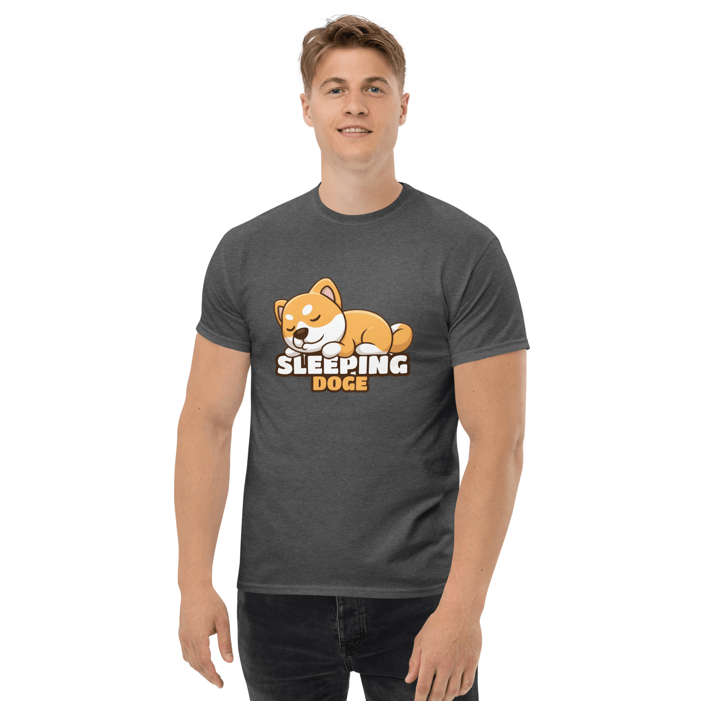 Sleeping Doge Classic T-Shirt Meme - Military Green | Shirtposting
