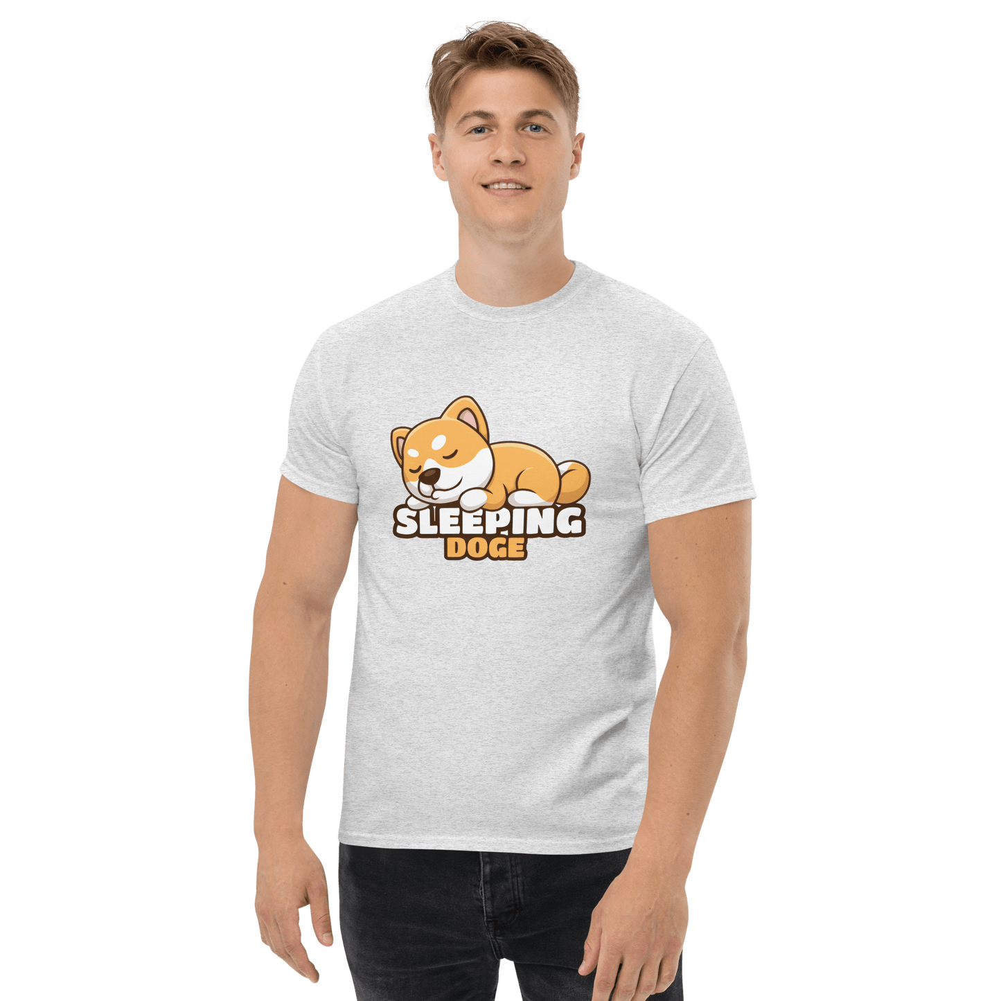 Sleeping Doge Classic T-Shirt Meme - Yellow Haze | Shirtposting