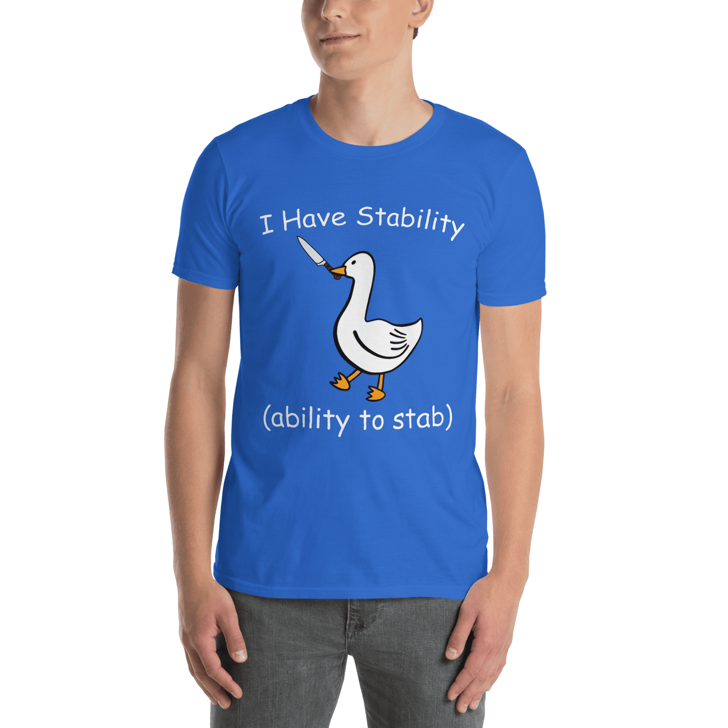 Stability Classic T-Shirt Meme - Royal | Shirtposting