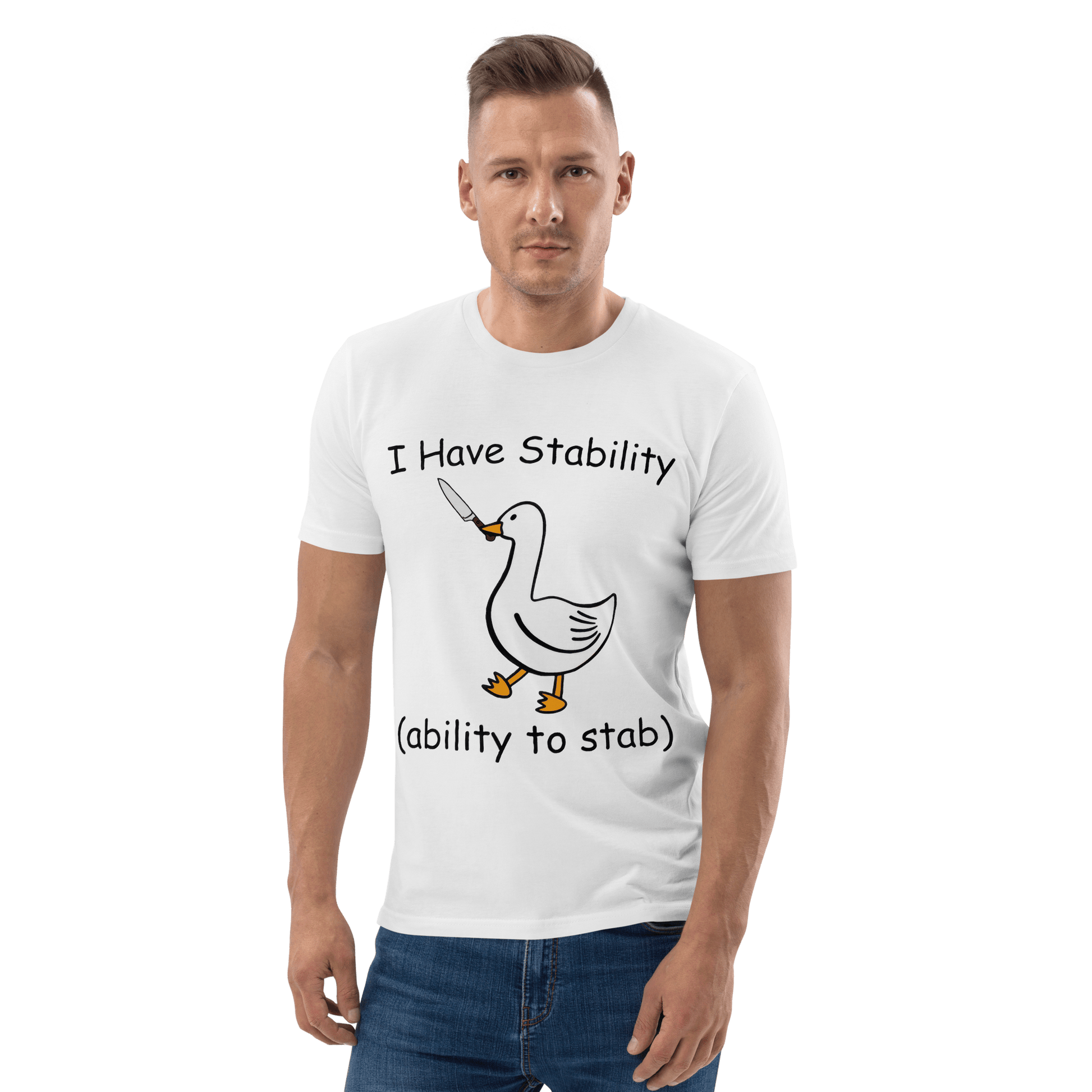 Stability Premium Organic T-Shirt Meme - Desert Dust | Shirtposting