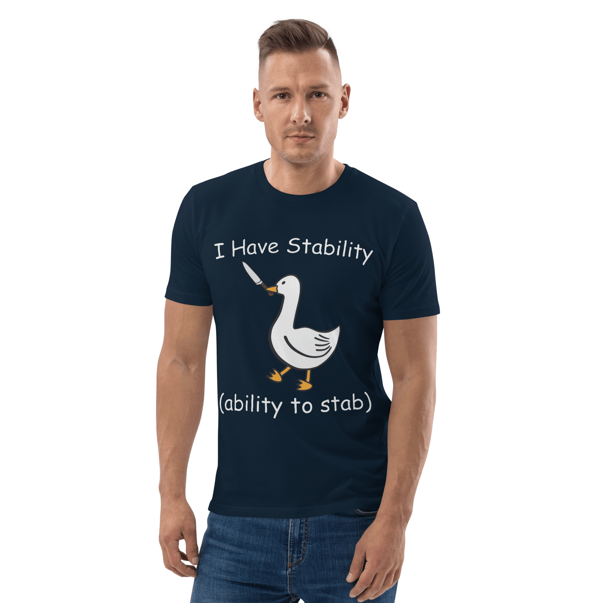 Stability Premium Organic T-Shirt Meme - Khaki | Shirtposting
