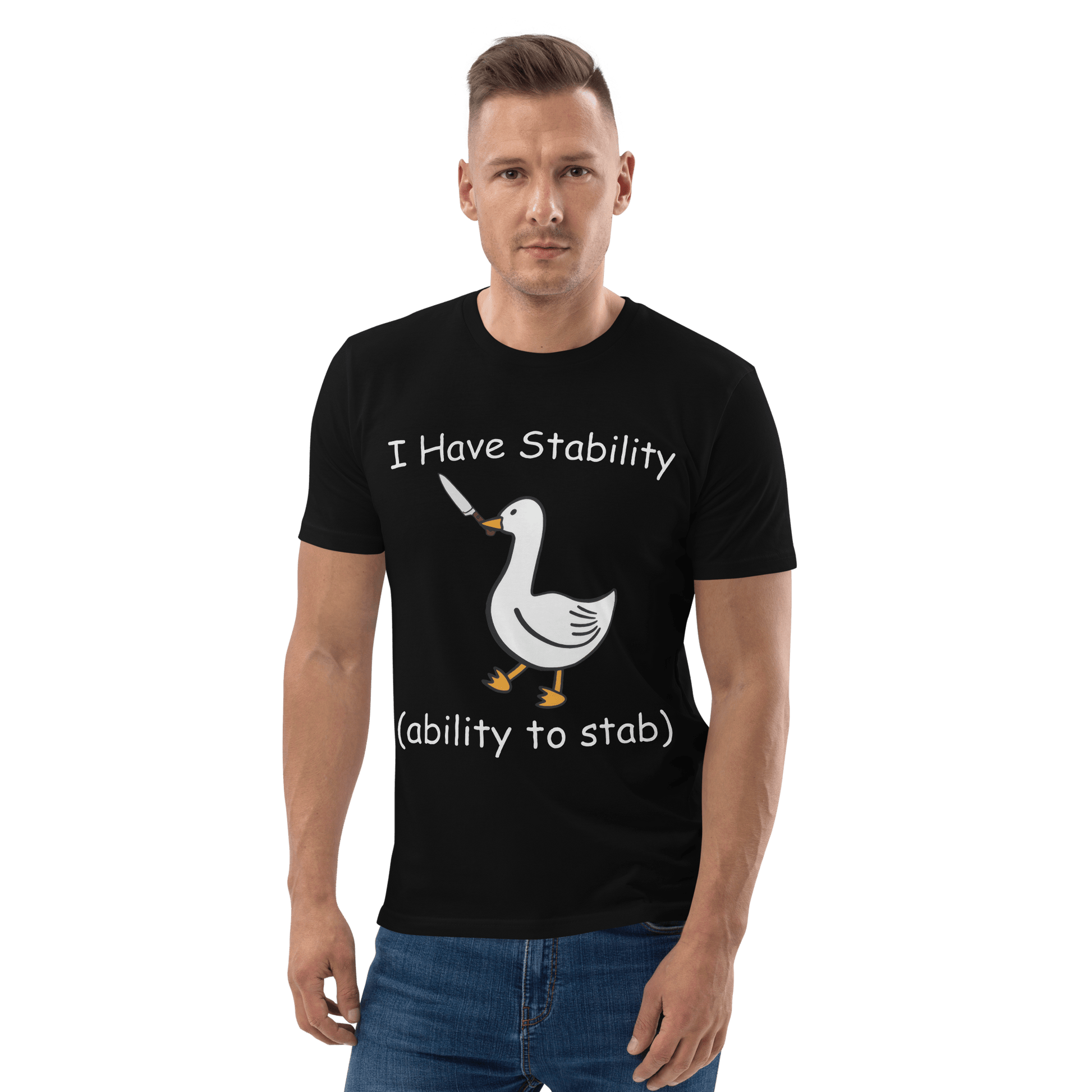 Stability Premium Organic T-Shirt Meme - Khaki | Shirtposting