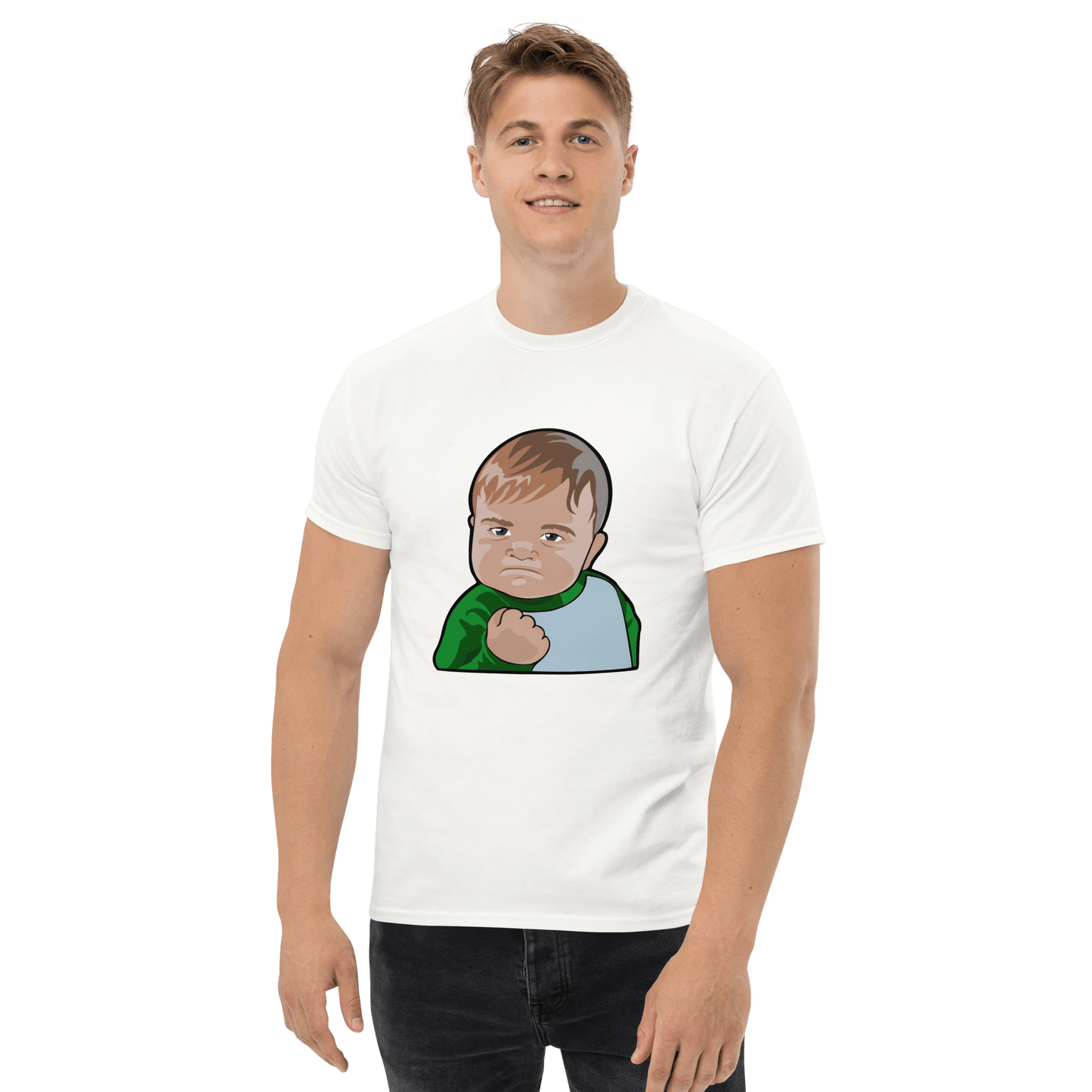 Success Kid Classic T-Shirt Meme - Ash | Shirtposting