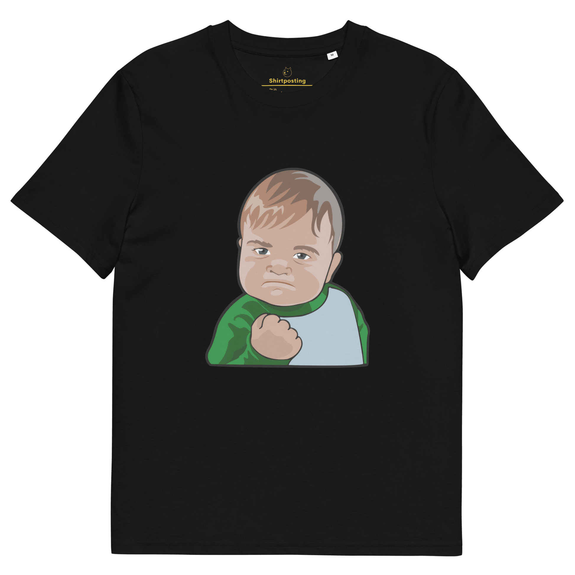 Success Kid Premium Organic T-Shirt Meme - Black | Shirtposting