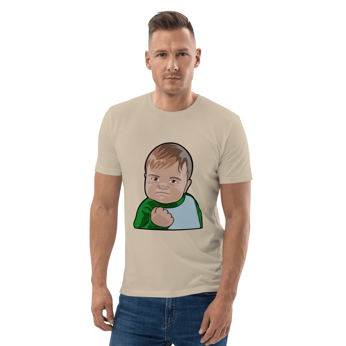 Success Kid Premium Organic T-Shirt Meme - Dark Heather Grey | Shirtposting