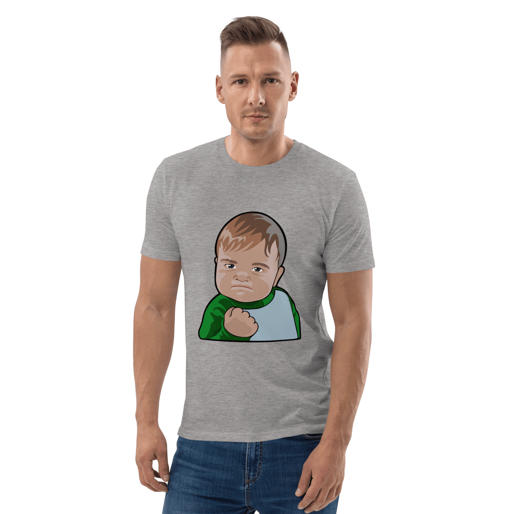 Success Kid Premium Organic T-Shirt Meme - Dark Heather Grey | Shirtposting