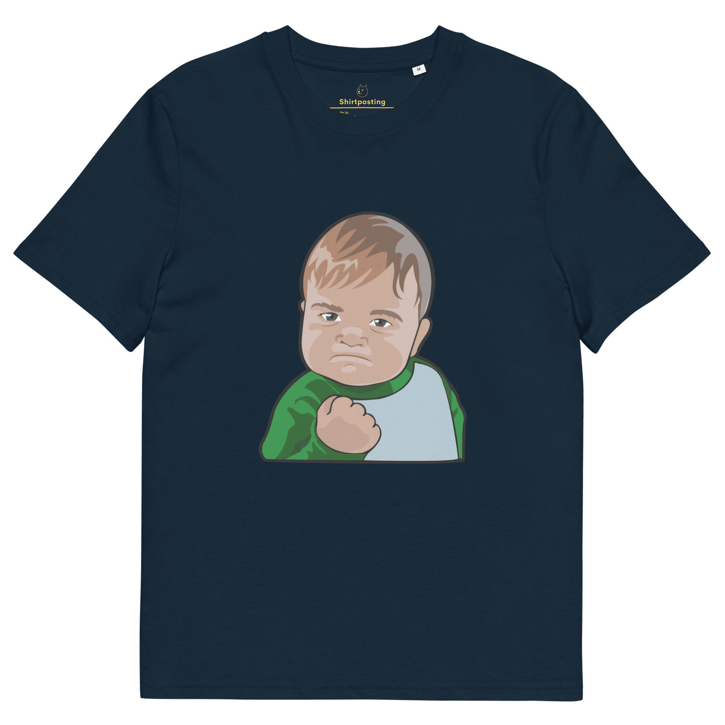 Success Kid Premium Organic T-Shirt Meme - French Navy | Shirtposting