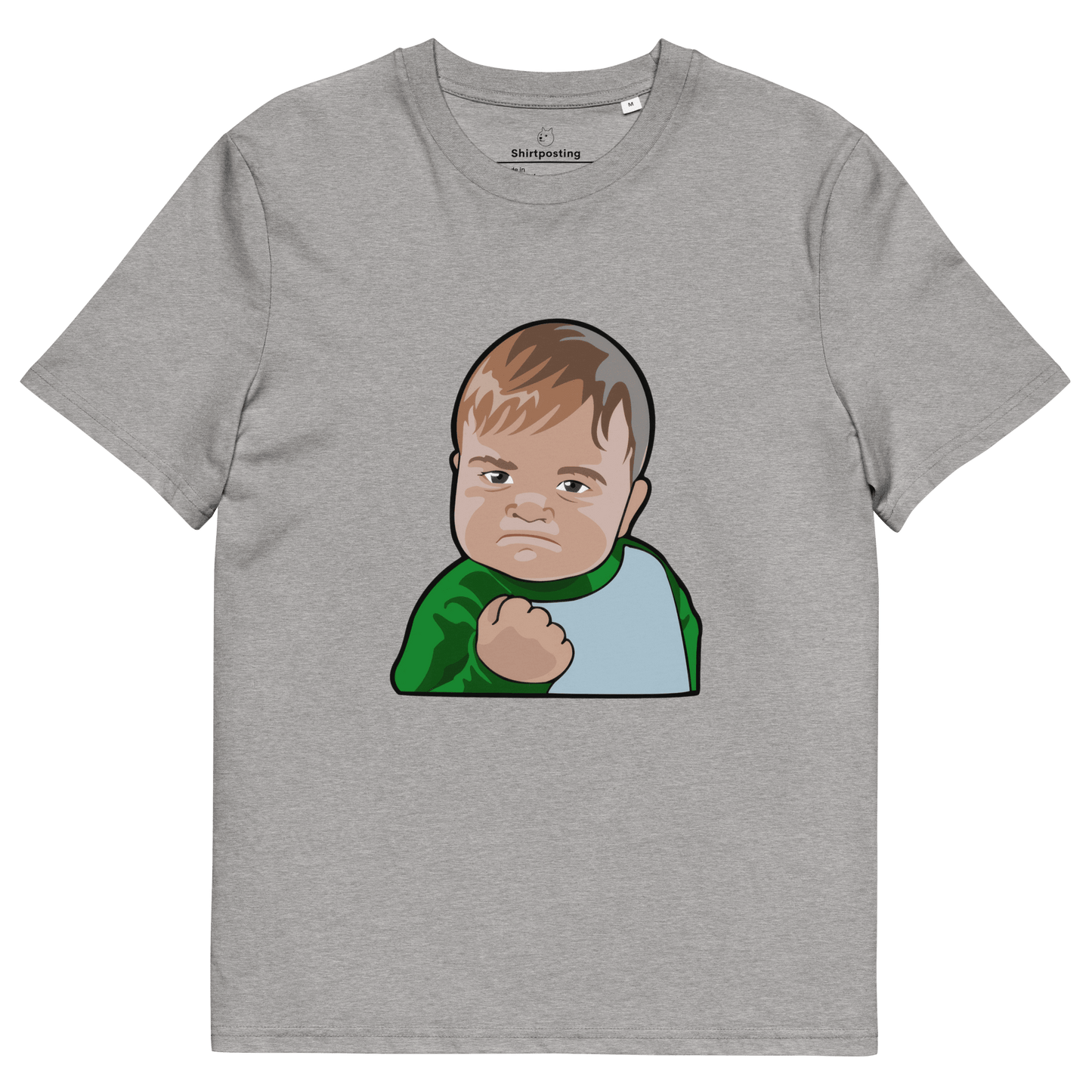 Success Kid Premium Organic T-Shirt Meme - Heather Grey | Shirtposting