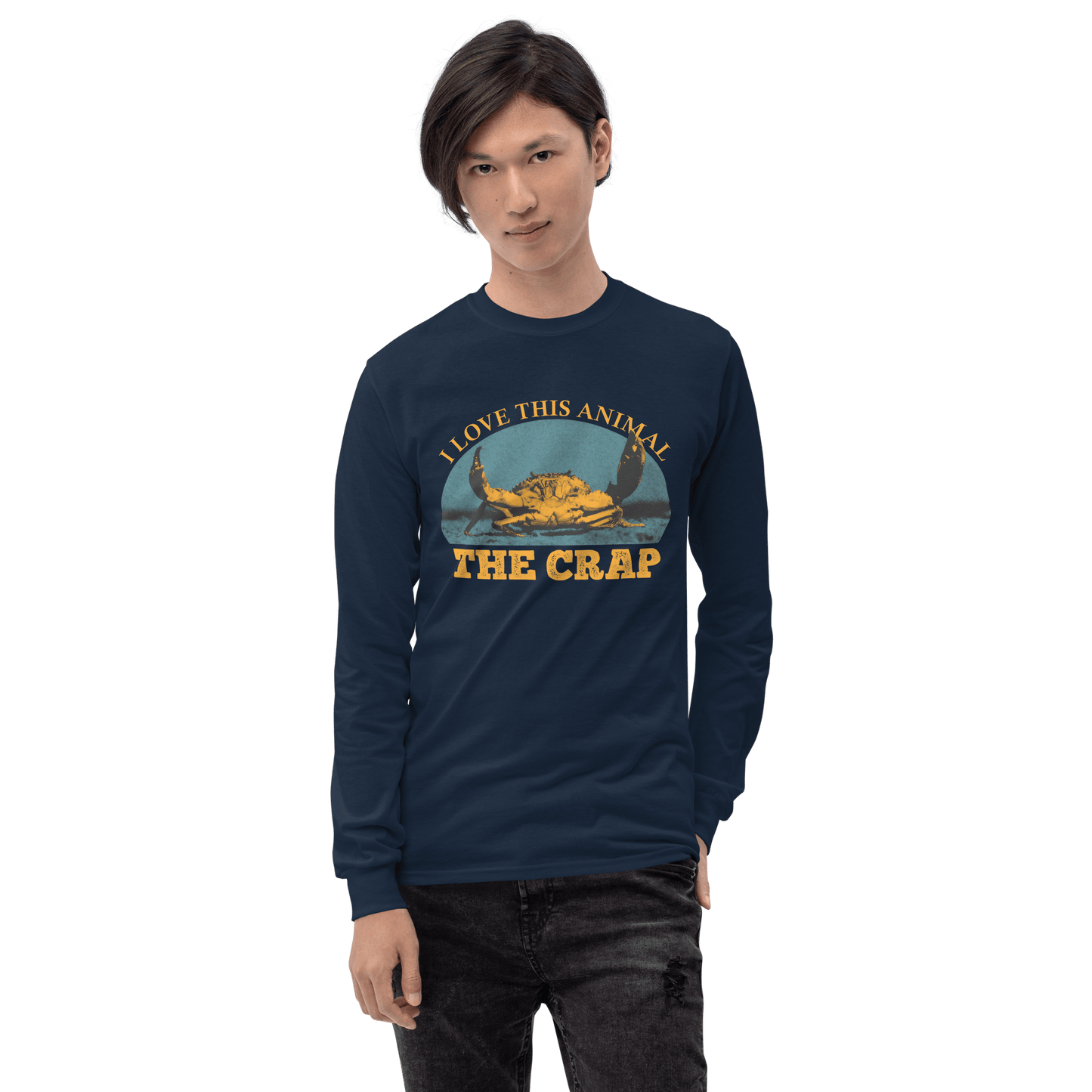 The Crap Long Sleeve T-Shirt Meme - Navy | Shirtposting