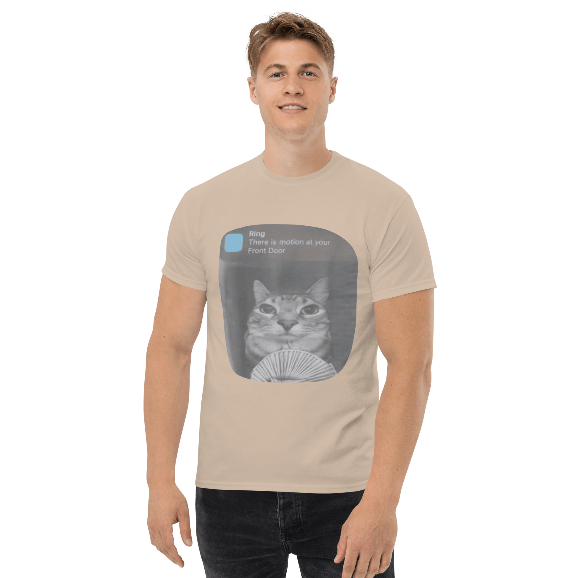 There is Motion at Your Front Door Classic T-Shirt Meme - Ash | Shirtposting