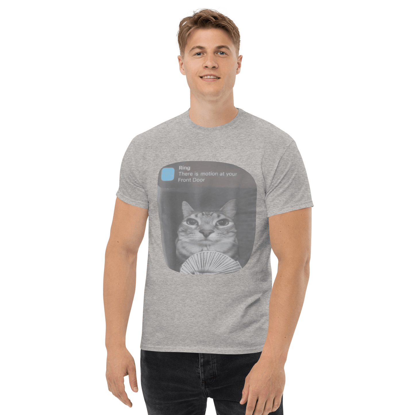 There is Motion at Your Front Door Classic T-Shirt Meme - Royal | Shirtposting
