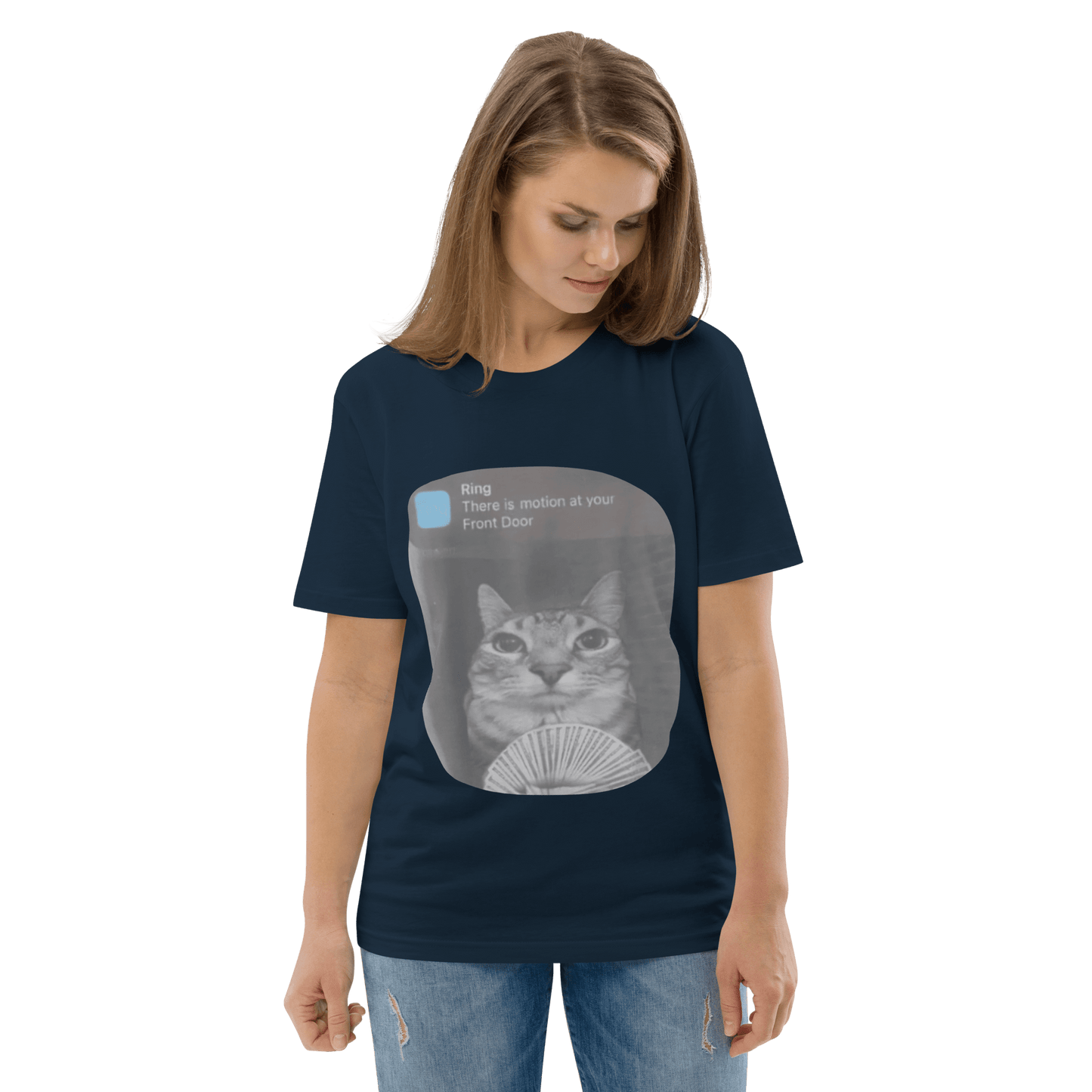 There is Motion at Your Front Door Premium Organic T-Shirt Meme - Cotton Pink | Shirtposting