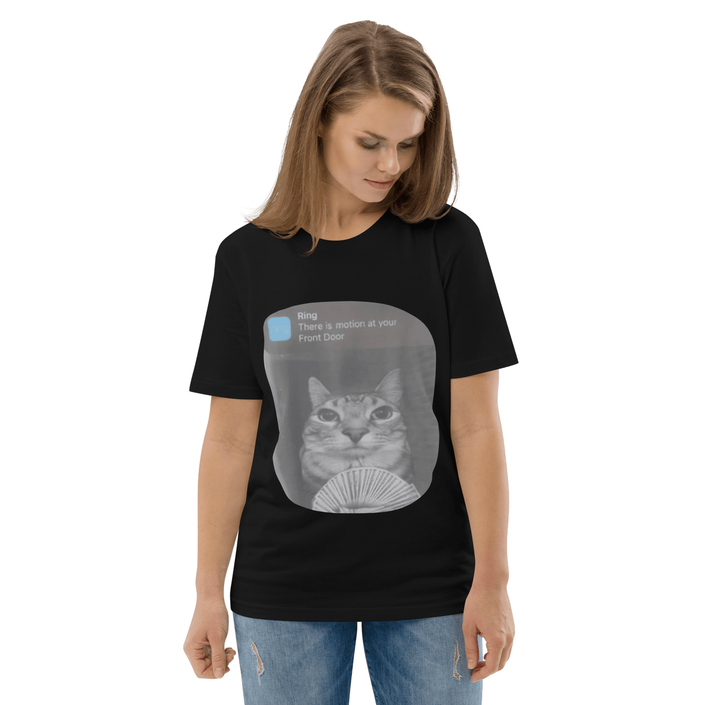 There is Motion at Your Front Door Premium Organic T-Shirt Meme - Cotton Pink | Shirtposting