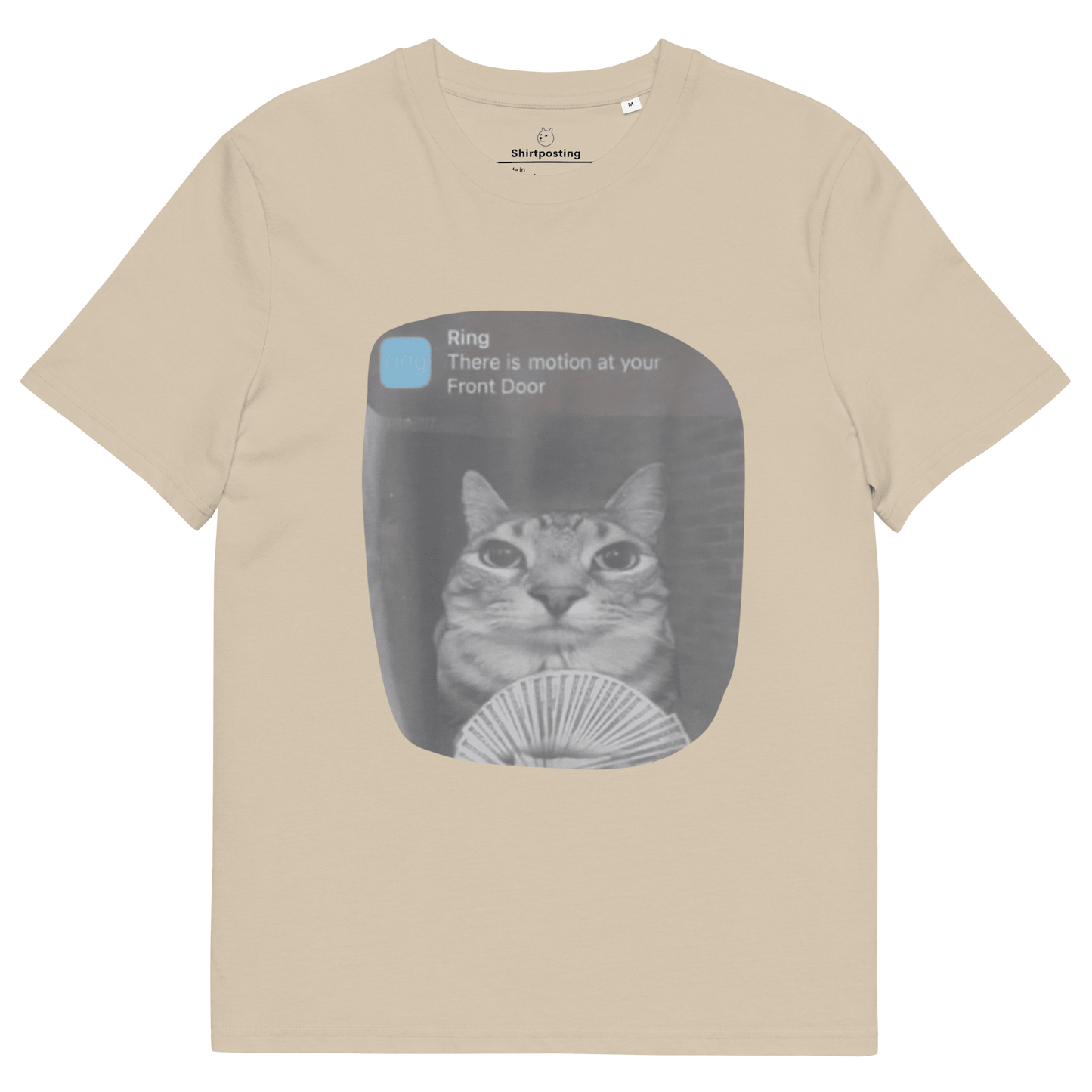 There is Motion at Your Front Door Premium Organic T-Shirt Meme - Desert Dust | Shirtposting