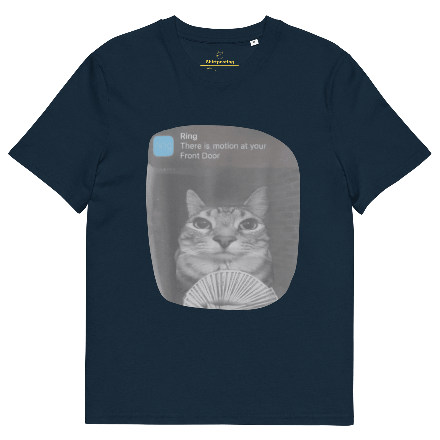There is Motion at Your Front Door Premium Organic T-Shirt Meme - French Navy | Shirtposting