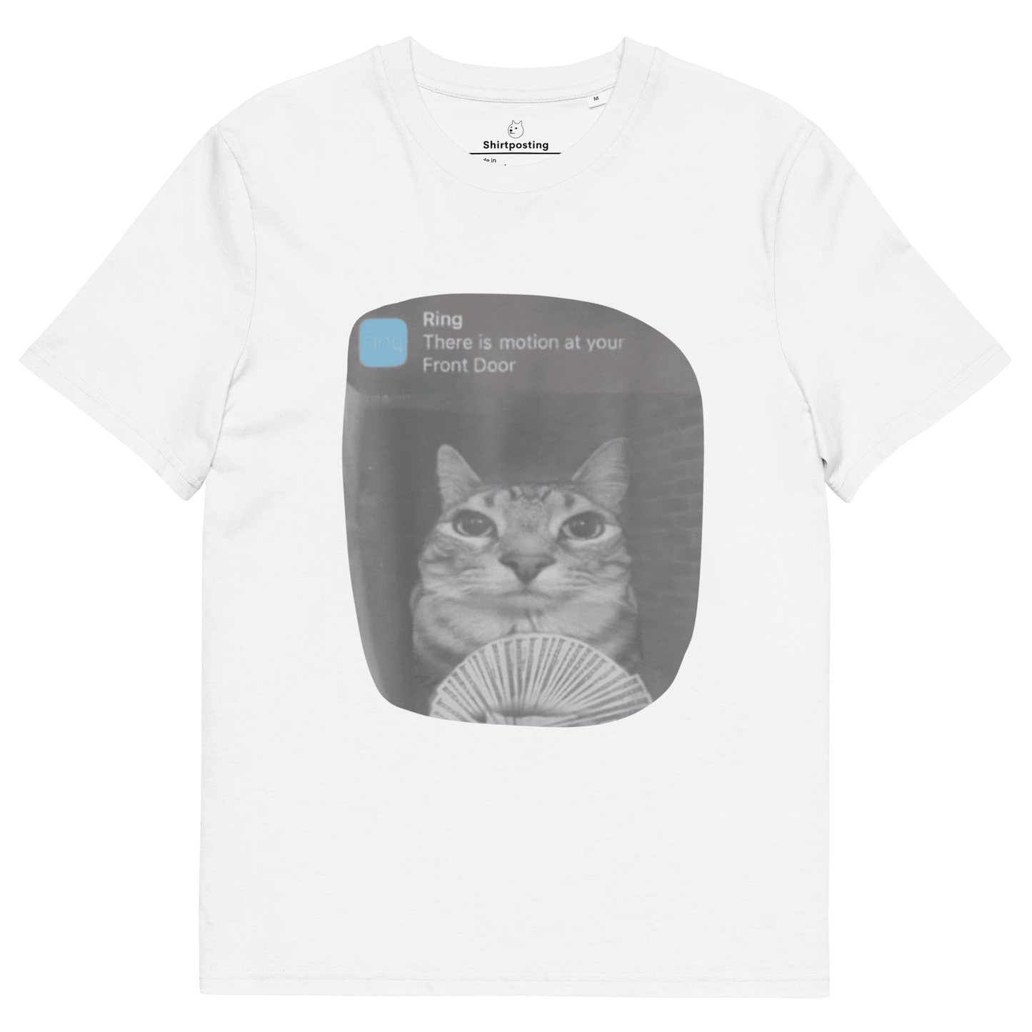 There is Motion at Your Front Door Premium Organic T-Shirt Meme - White | Shirtposting