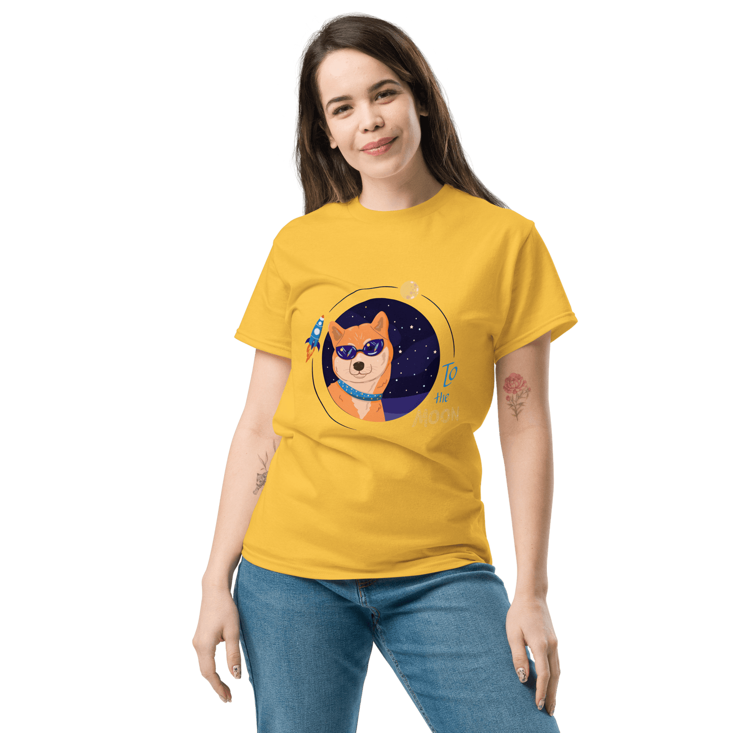 To The Moon Classic T-Shirt Meme - Daisy | Shirtposting