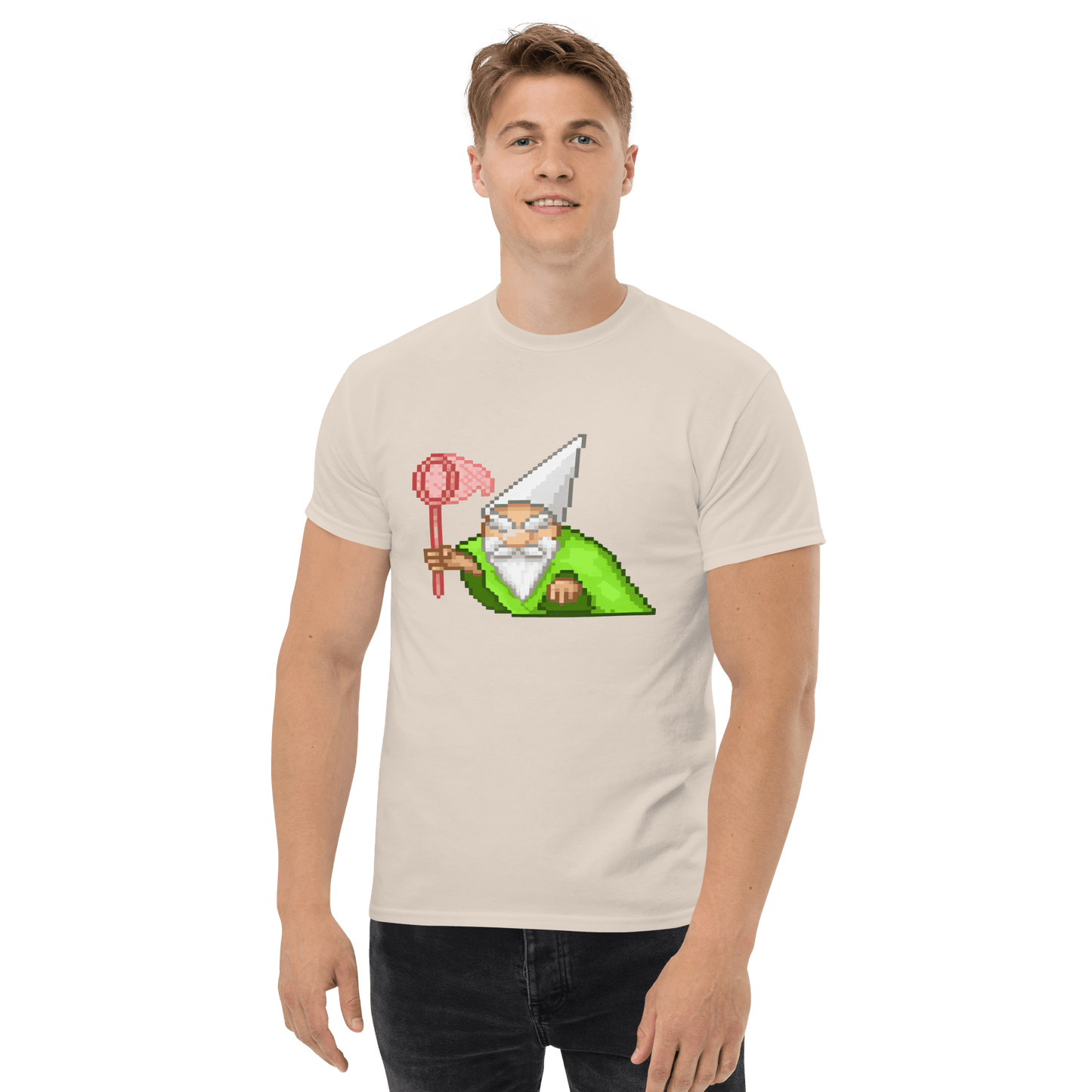 Wizard Gnome Classic T-Shirt Meme - Ash | Shirtposting
