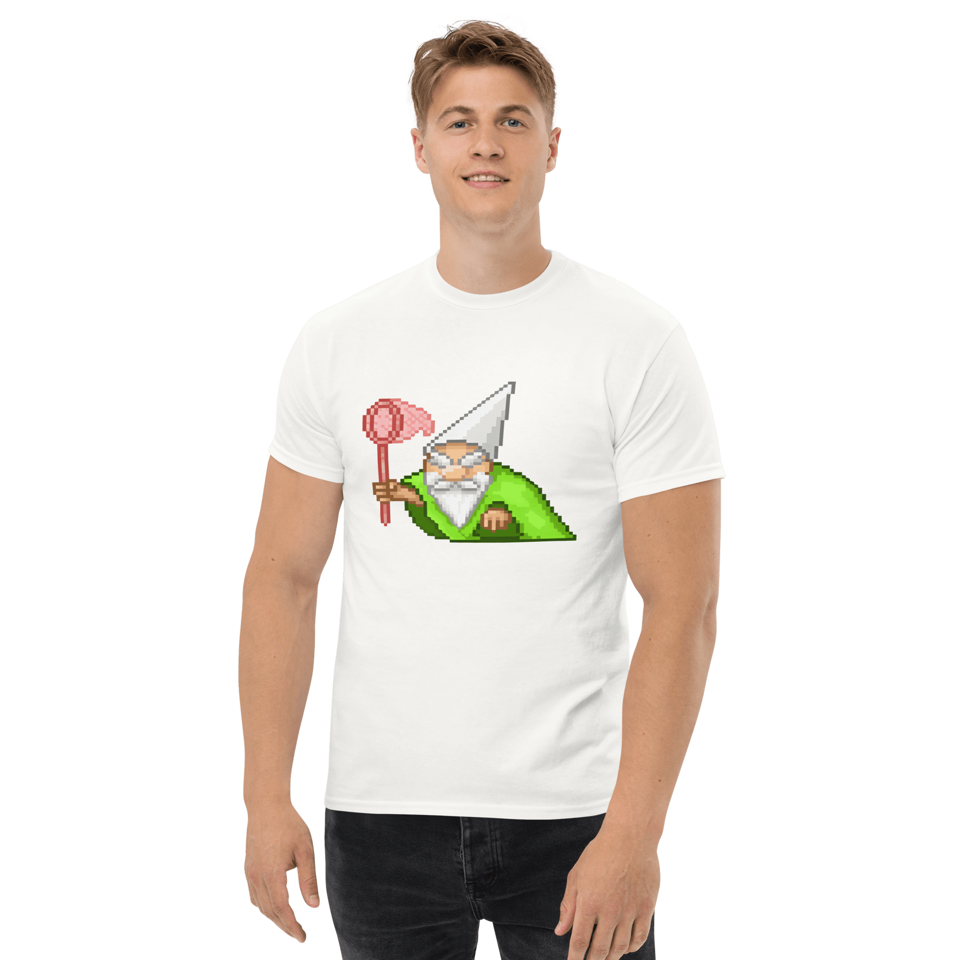 Wizard Gnome Classic T-Shirt Meme - Ash | Shirtposting