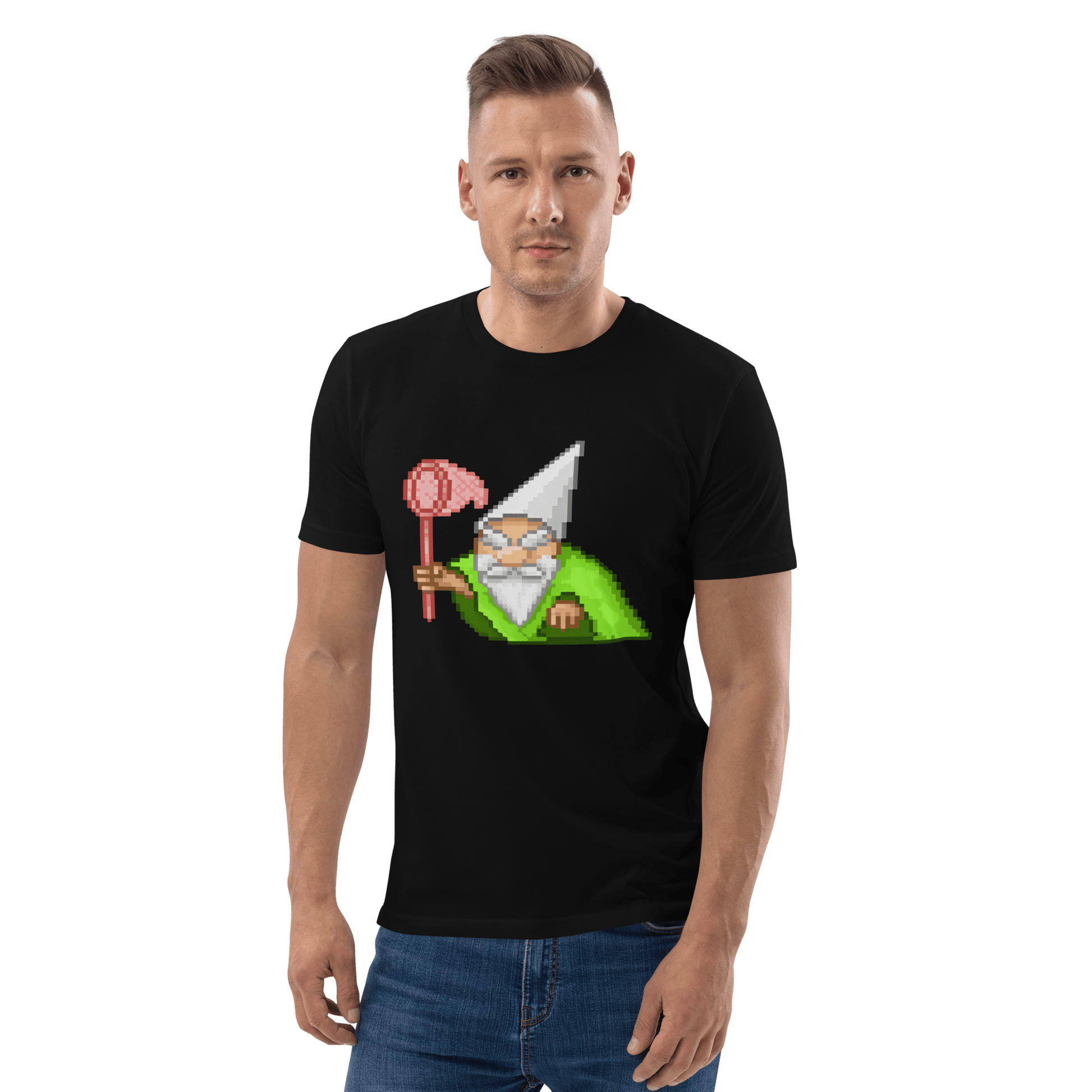 Wizard Gnome Premium Organic T-Shirt Meme - Dark Heather Grey | Shirtposting