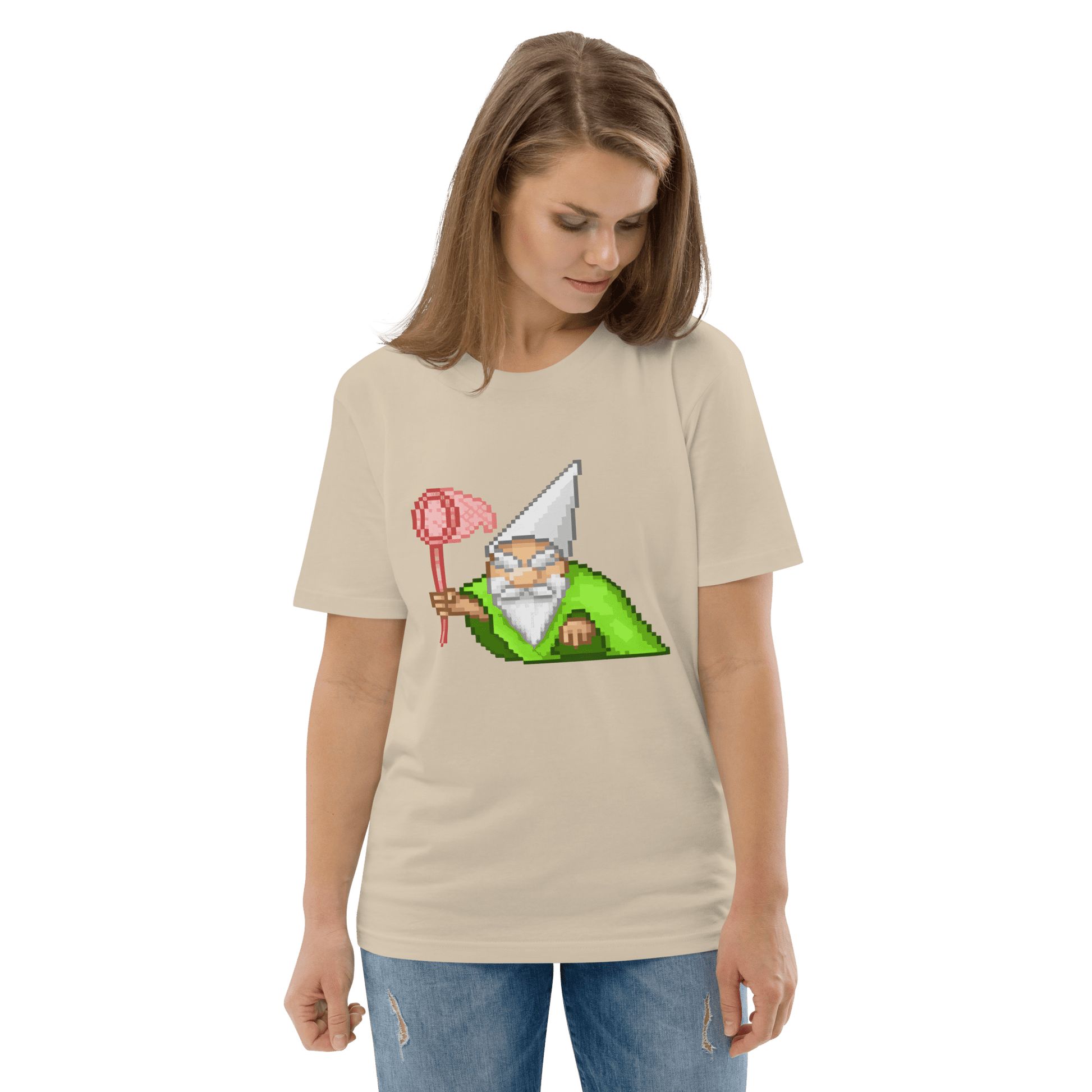 Wizard Gnome Premium Organic T-Shirt Meme - Dark Heather Grey | Shirtposting