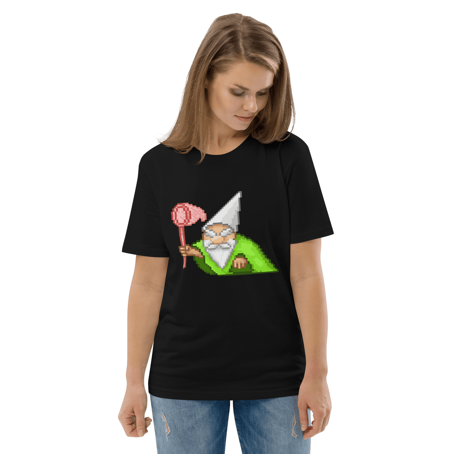 Wizard Gnome Premium Organic T-Shirt Meme - Dark Heather Grey | Shirtposting