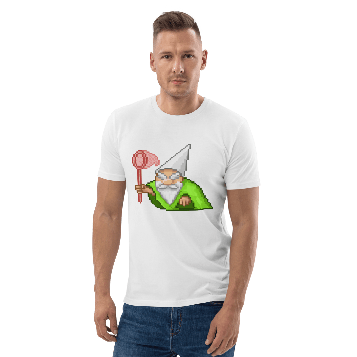 Wizard Gnome Premium Organic T-Shirt Meme - Dark Heather Grey | Shirtposting