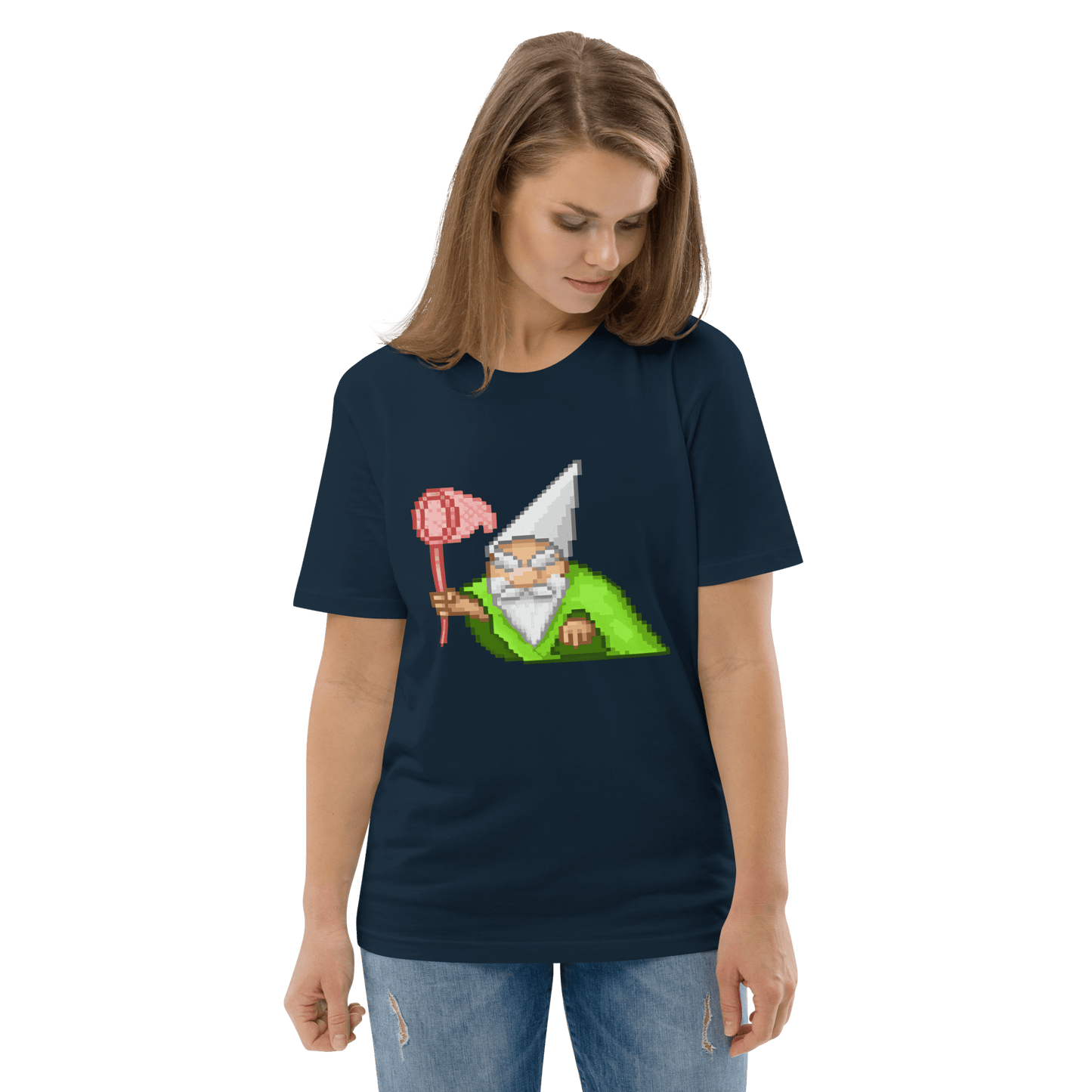 Wizard Gnome Premium Organic T-Shirt Meme - Dark Heather Grey | Shirtposting