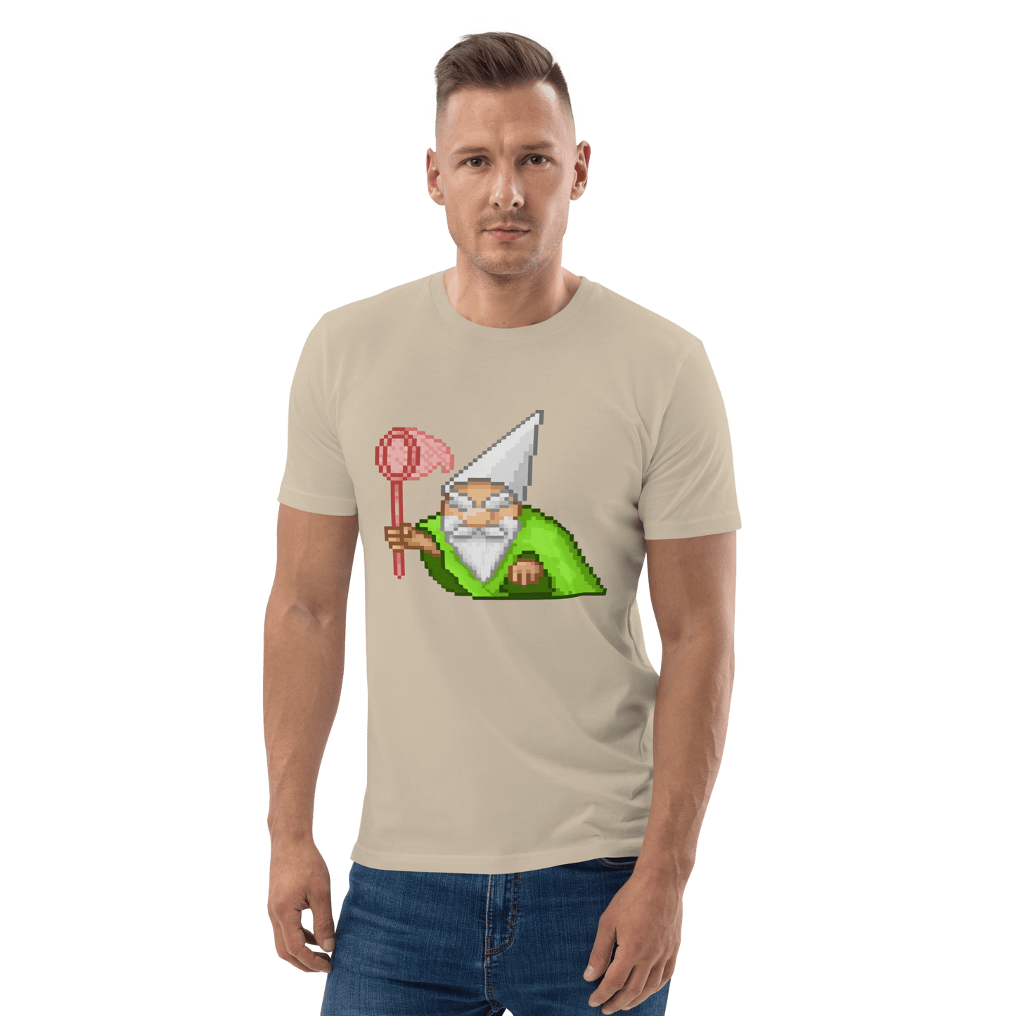 Wizard Gnome Premium Organic T-Shirt Meme - Dark Heather Grey | Shirtposting
