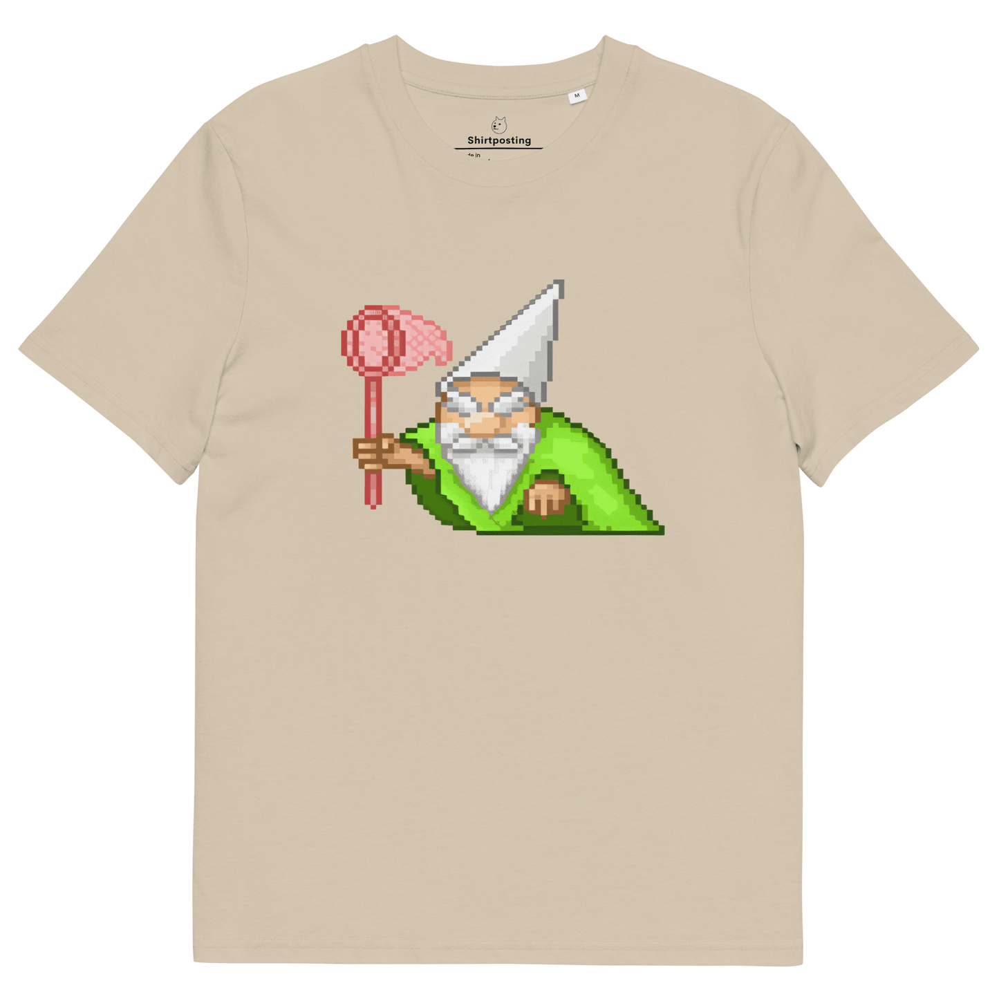 Wizard Gnome Premium Organic T-Shirt Meme - Desert Dust | Shirtposting