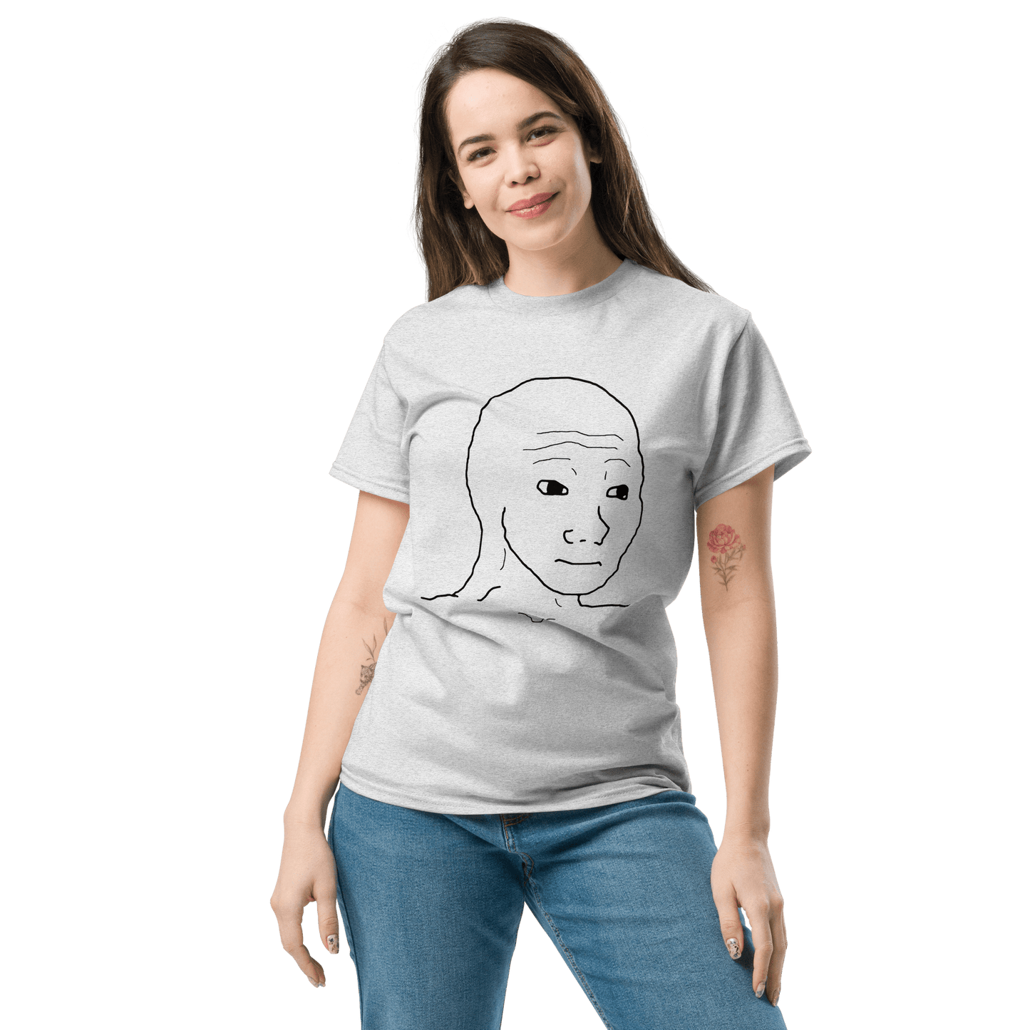 Wojak Classic T-Shirt Meme - Royal | Shirtposting