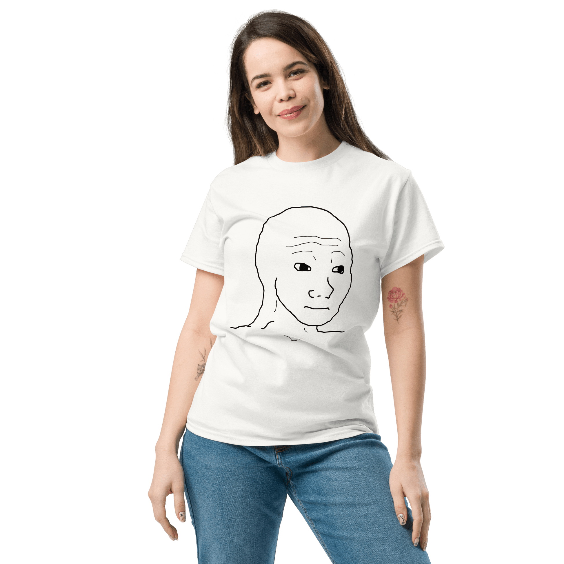Wojak Classic T-Shirt Meme - Royal | Shirtposting