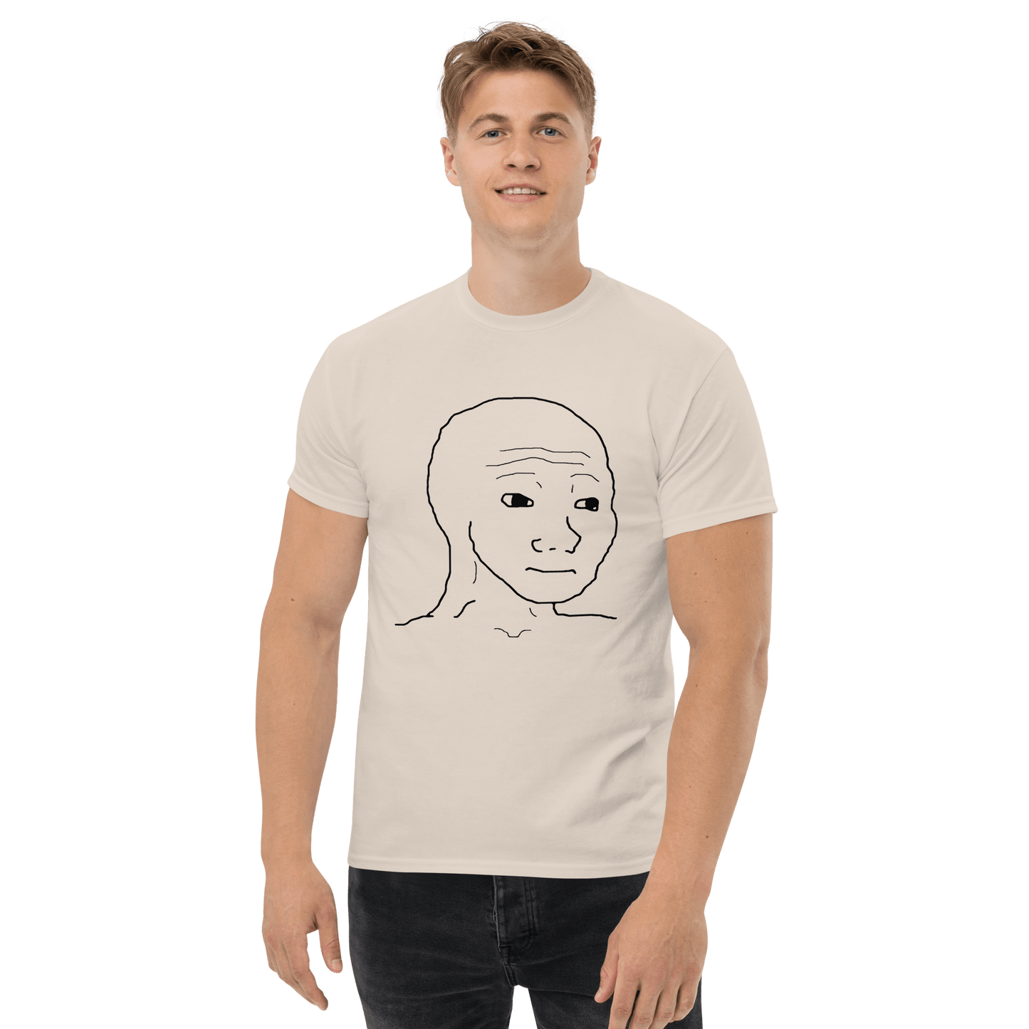 Wojak Classic T-Shirt Meme - Royal | Shirtposting