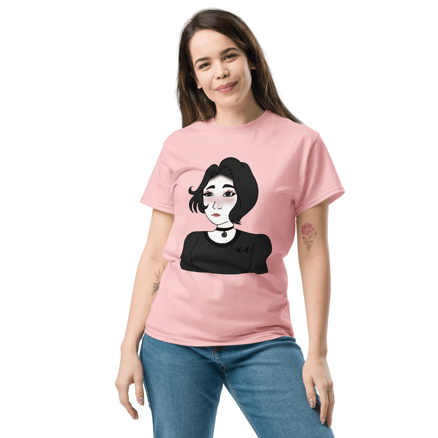 Wojak Girl Classic T-Shirt Meme - Ash | Shirtposting