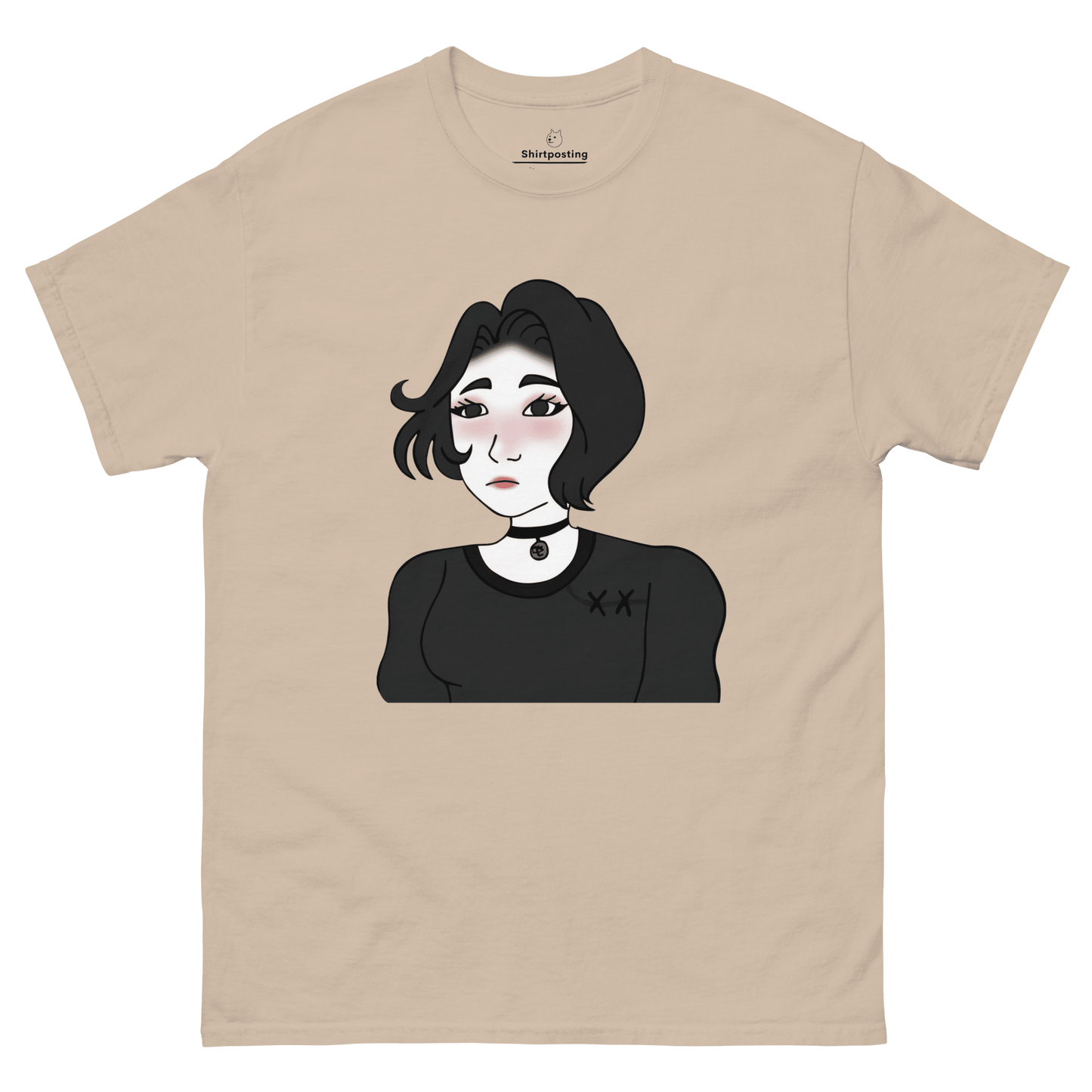 Wojak Girl Classic T-Shirt Meme - Sand | Shirtposting